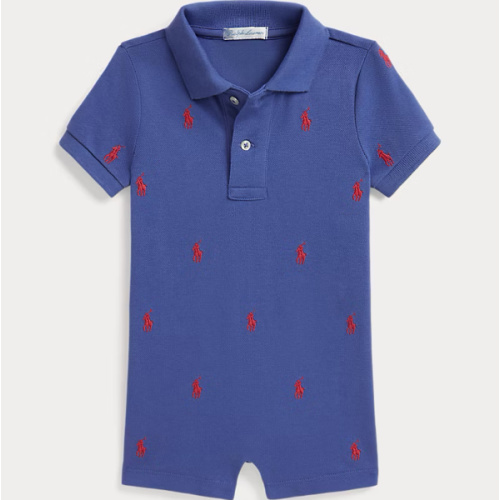 Polo Pony Cotton Mesh Polo Shortall