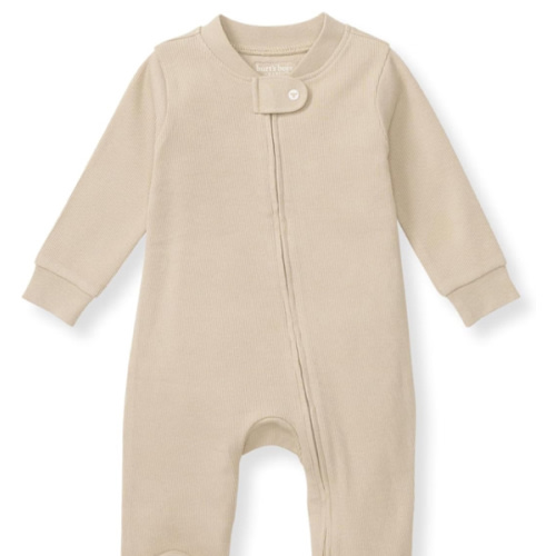 Burt's Bees Baby Boys' Sleep & Play PJs, 100% Organic Cotton One-Piece Zip Front Jumpsuit, Baby Boys Footie Pajamas & PJs