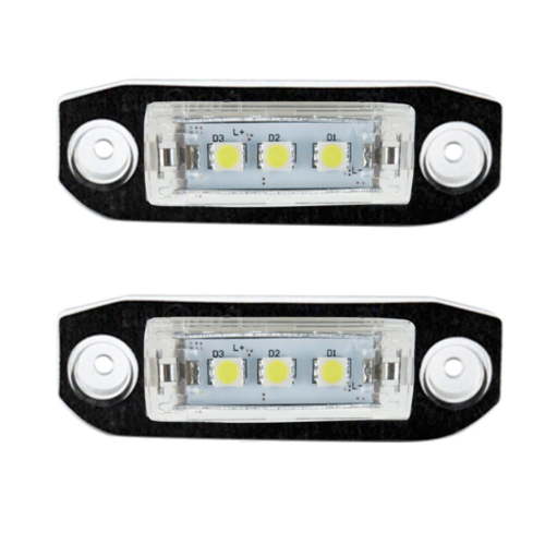 2Pcs Canbus LED License Plate Light for Volvo S80 XC90 S40 V60 XC60 S60 C70 V50 XC70 V70 White Car-Styling Number Lamp