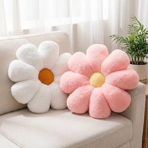 Amazon.com: JZNEXD 2 Pcs Flower Throw Pillow Set for Teen Girls Bedroom Preppy Room Decor Aesthetic, Cute Daisy Decorative Preppy Throw Pillows for Bed Sofa Chair Home Decor (Pink & White) : Home & Kitchen