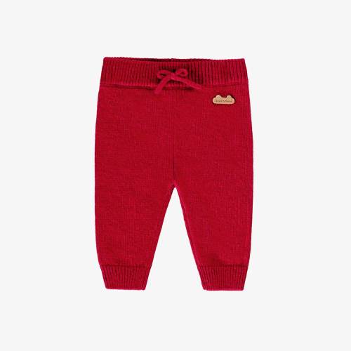 Pantalon rouge en tricot, naissance | Souris Mini - Souris Mini