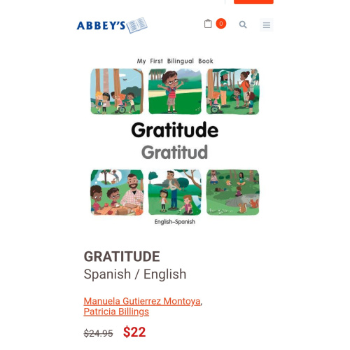 Gratitude (Spanish / English) by Manuela Gutierrez Montoya | 9781785089794 | Board book
