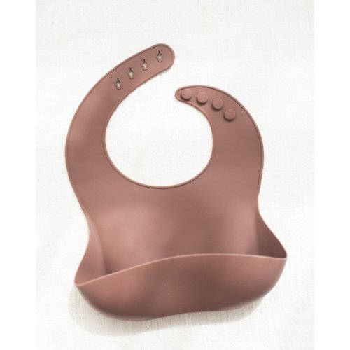 Bohemian Mama Littles Baby Silicone Bib - Burlwood