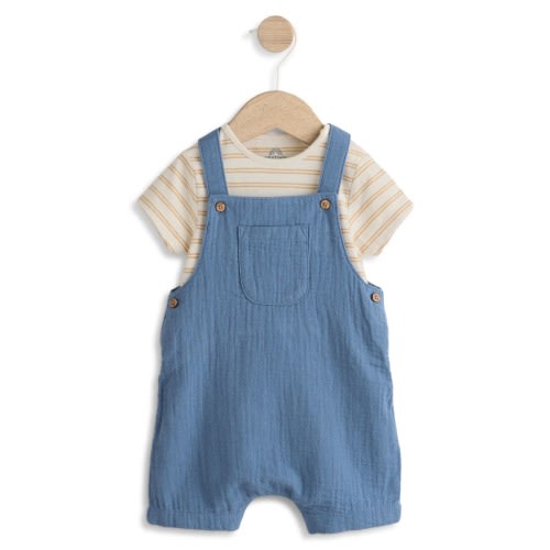 Short Sleeve Crinkle Romper