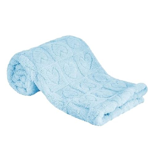 Sherpa Fleece Baby Blanket, Blue