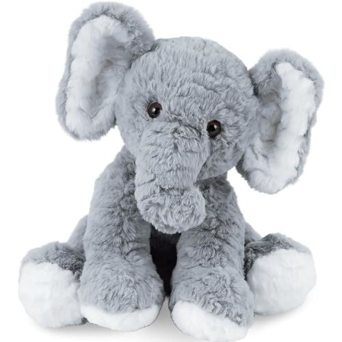 Elephant Stuffed Animals Soft Plush Toy for Baby Girls Boys,12" Grey Soft Small Stuffed Elephant Huggable Gifts for Birthday