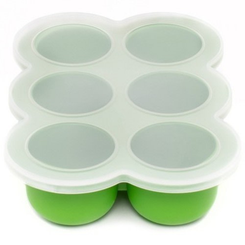 WeeSprout Silicone Baby Food Freezer Tray with Clip-on Lid
