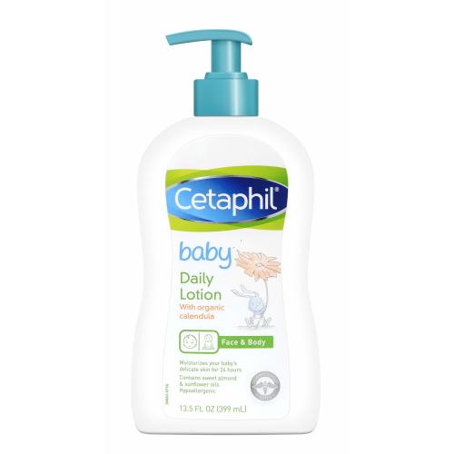 Cetaphil Baby Daily Lotion with Organic Calendula, Sweet Almond Oil and Sunflower Oil, 13.5 Ounce