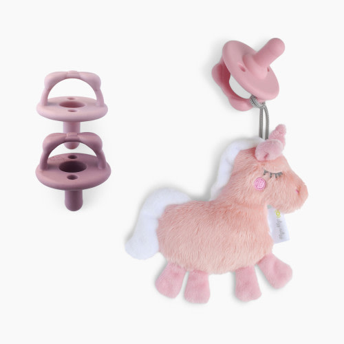 Itzy Ritzy Sweetie Pal & Pacifier Bundle (3 Pacifiers) - Unicorn