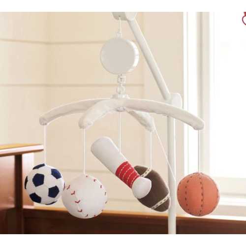 Pottery Barn Kids JV Sports Nursery Mobile Balls Soccer Baseball Football Boy - Etsy
