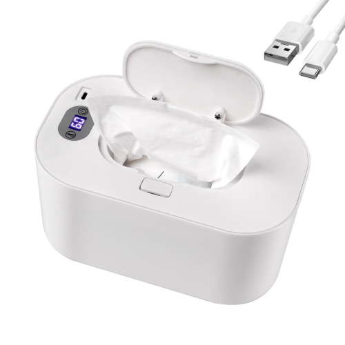Baby Wipe Warmer and Baby Wet Wipes Dispenser,5 Modes of Temperature Heating Control Portable Diaper Wipes Warmer for Newborn Baby,Baby Shower Gifts White