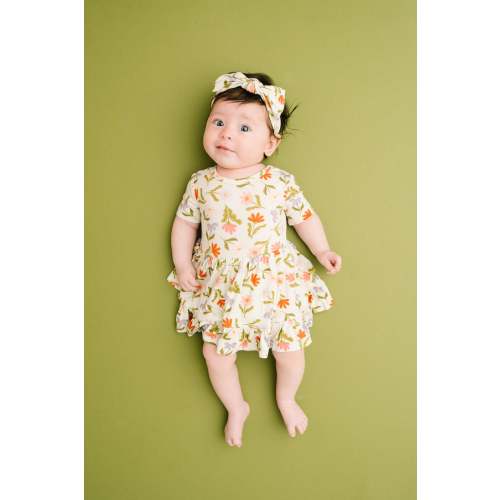 Daisy Daydream Short Sleeve Bodysuit Bamboo Dress