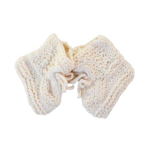 Organic Baby Booties - Hand Knit