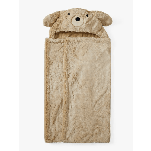 Faux-Fur Animal Baby Hooded Towel - Labradoodle