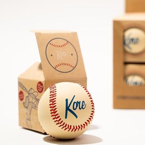 Kore Soft Baseball – Hand-Stitched Real Feel Foam Baseballs | Safe Indoor & Outdoor Practice Ball for Backyard Play