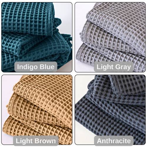 Organic Turkish Cotton Waffle Weave Baby Swaddle Blanket (36x40 in)
