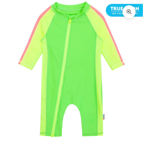 Sunsuit - Long Sleeve Romper Swimsuit | "Neon Green/Yellow"