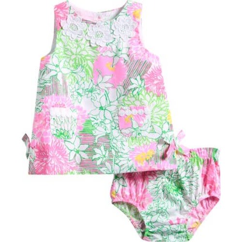 Baby Lilly Floral Cotton Shift Dress & Bloomers, 3-6M