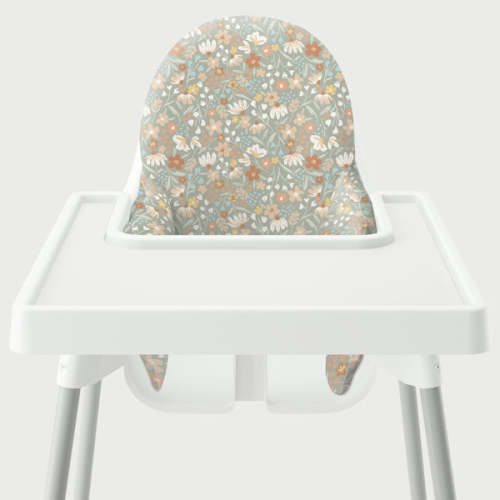 Highchair Cushion Cover - Blooms on Thyme – Yeah Baby Goods