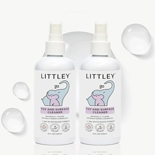 Littley Toy & Surface Cleaner | 2 Pack | Alcohol-Free HOCl Spray | 8 oz