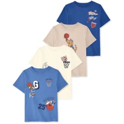 Garanimals Baby & Toddler Boy T-shirt, Size 0-6T, Multi-Pack