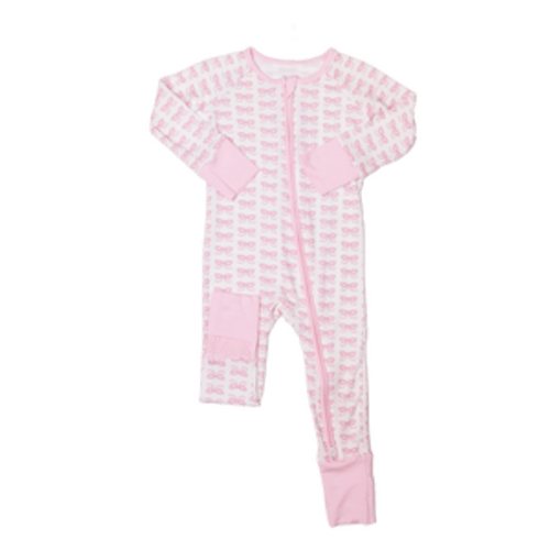 Bow - Sleep Romper zip – Cheeky Baby Boutique Rome