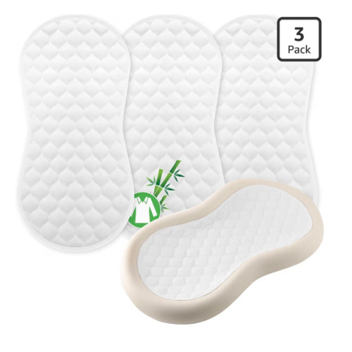 Amazon.com: Organic Quilted Thicker Baby Changing Pad Liners 3 Pack Waterproof, Soft & Warm On Baby's Back, Absorbent, Non-Slip, Machine Washable Reusable Diaper Change Mats Liners Fits Peanut Changing Table Pads