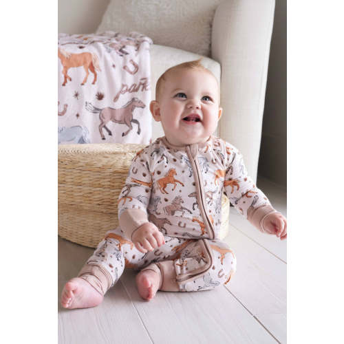 P's Ponies Convertible Zip Romper