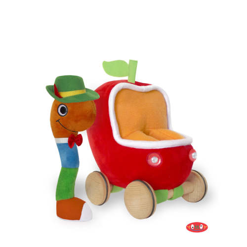 Lowly Worm Soft Toy with Applecar – YOTTOY Productions