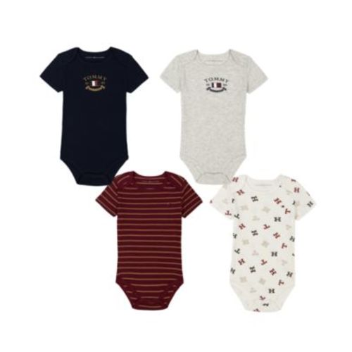 Baby Boys 4-Piece Short Sleeve Bodysuit Set