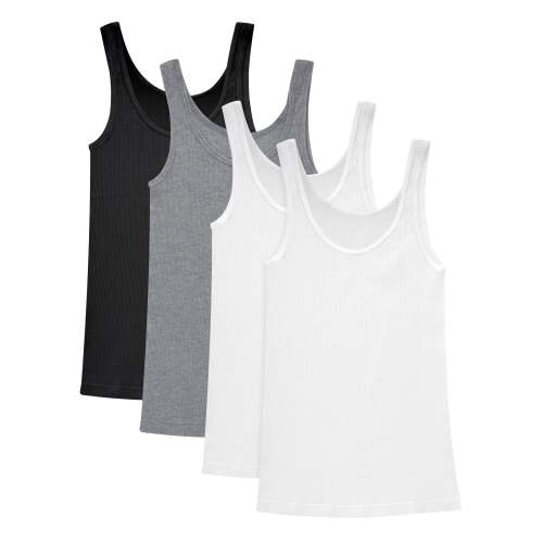Hanes Originals Womens Tank Top, 4-Pack