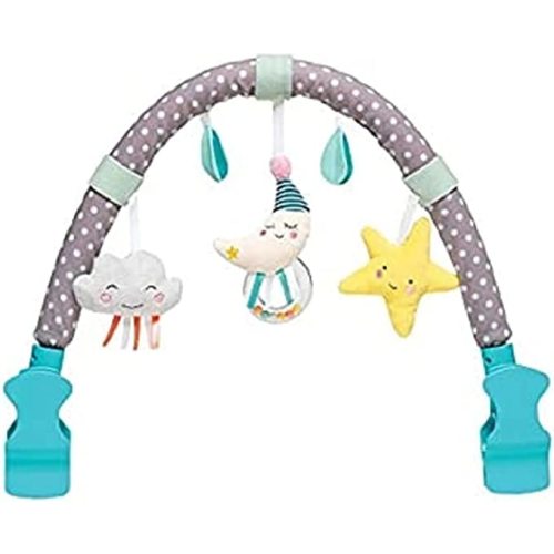 Taf Toys Activity Arch Ideal for Infant & Toddlers, Fits Stroller & Pram. with Fascinating Toys, Stimulates Baby’s Senses and Motor Skills Development. Mini Moon Arch