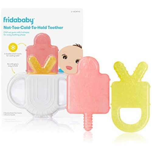 Not-Too-Cold-to-Hold BPA-Free Silicone Teether for Babies by Frida Baby