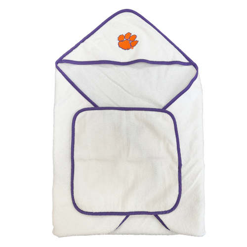 Clemson Infant Hooded Towel Set