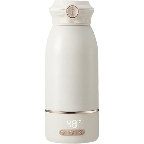 Portable Bottle Warmer for Travel, 17.5 OZ Large Capacity Baby Milk Warmer for Breast Formula and Water with Fast Heating & Faster Charger Baby Bottle Warmer On The Go for Car, Airplane