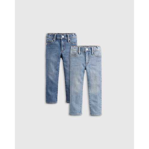Cotton Stretch Slim Jeans 2-Pack - Baby Boy in Medium Wash/Light Wash