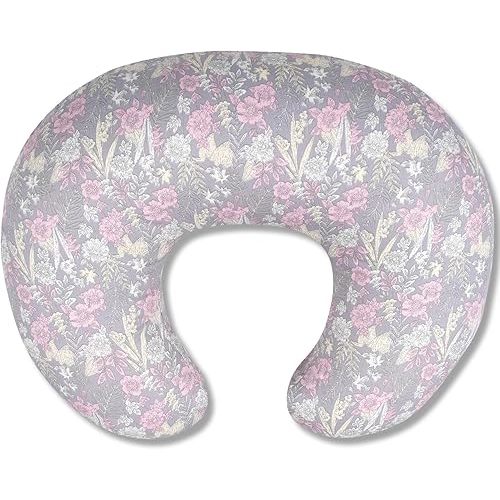 x-vesolje Nursing Pillow, Breastfeeding Pillow with Removable Cover, Ergonomic Breast Feeding Pillow, Baby Feeding Support Pillow for Mom Easier Breastfeeding- Original Size/Dusky Floral