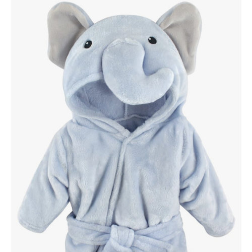 Amazon.com: Hudson Baby Unisex Baby Plush Animal Face Bathrobe