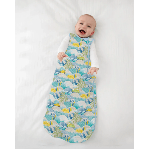 Coastal Road Trip Waves Surf Bamboo Sleep Bag – Zumbamboo