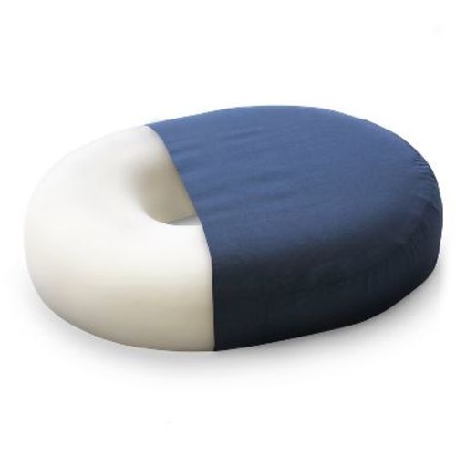 DMI Donut Seat Cushion, Tailbone Relief, 18 x 15 x 3 in, Navy