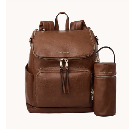 Lullaby Diaper Backpack Chestnut | Poppy and Peonies – Poppy & Peonies