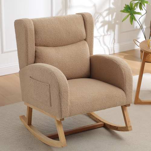 HOMYKA 28" Wide Rocking Chair for Nursery