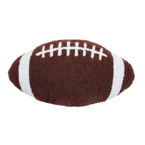 Football Shaped Hooked Pillow