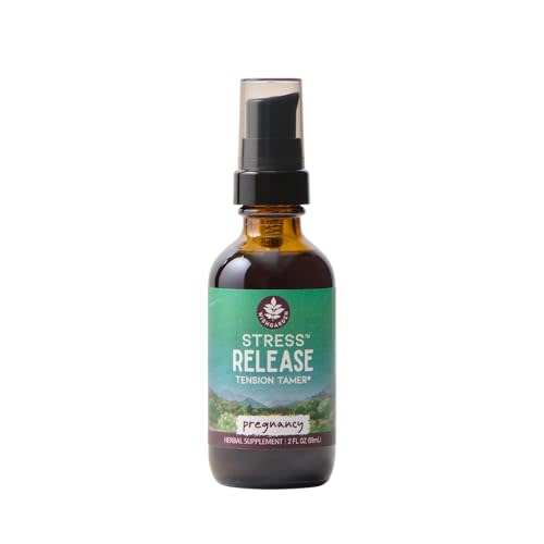WishGarden Herbs Stress Release for Pregnancy - Natural Herbal Stress Relief Supplement with Lemon Balm & Chamomile, Adrenal Support for Pregnancy and Postpartum Promotes Relaxation and Calm, 2oz