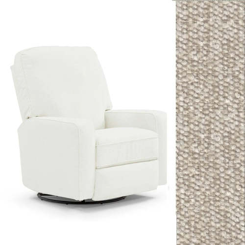 Storytime by Best Chairs Bilana Swivel Glider Recliner  - Pebble 28623