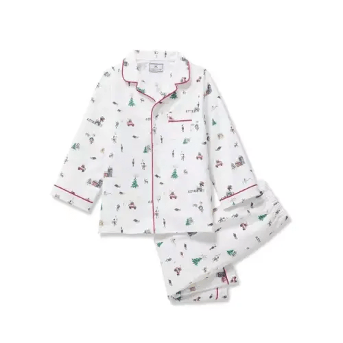 Brands We Love Kid's Twill Pajama Set in Holiday Town by Janie and Jack