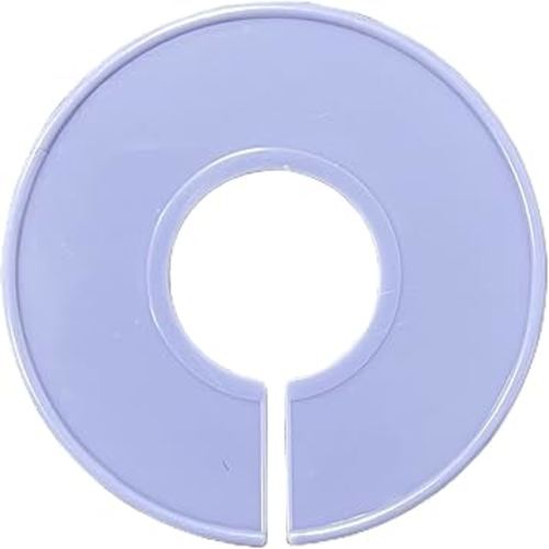 10-Pack Round Size Dividers for Clothing Racks, 9 * 9 * 0.4CM Plastic Closet Organizer Rings, Size Separator Markers for Clothes Hangers,Purple