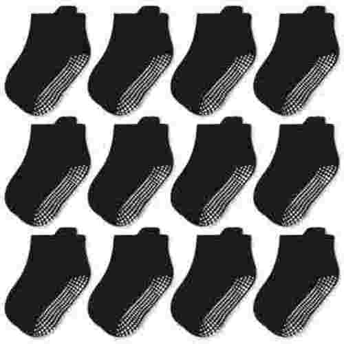 Non Slip Toddler Socks 12 Pairs Baby Socks Toddler Grip Socks Anti Skid Socks for 6 Months-7 Years Boys