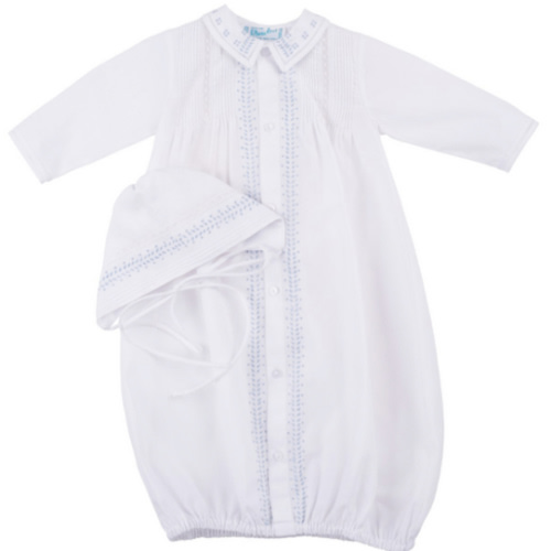 Boys Leaf Embroidered Take Me Home Gown I Feltman Brothers