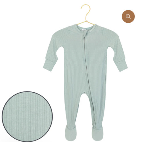 Bailey Ribbed Zipper Footies